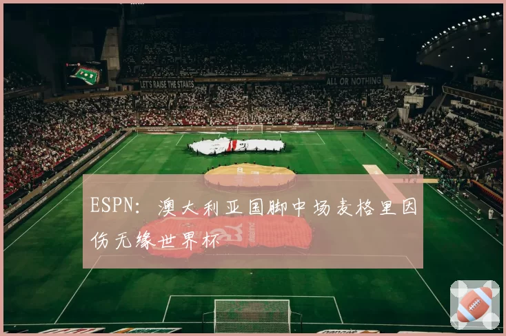 ESPN:澳大利亚国脚中场麦格里因伤无缘世界杯